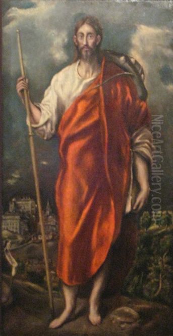 Saint James as a pilgrim Oil Painting by El Greco