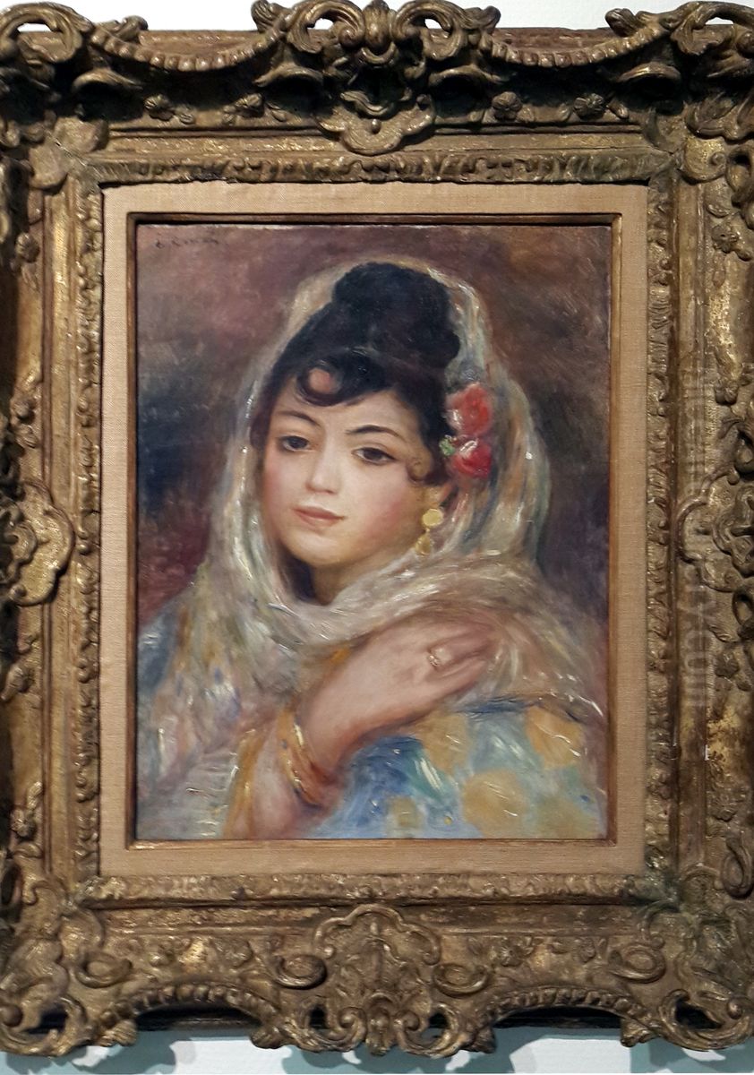 Algerian Woman Oil Painting by Pierre Auguste Renoir