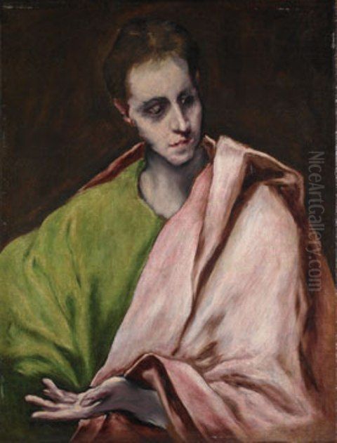 Saint John the Evangelist Oil Painting by El Greco