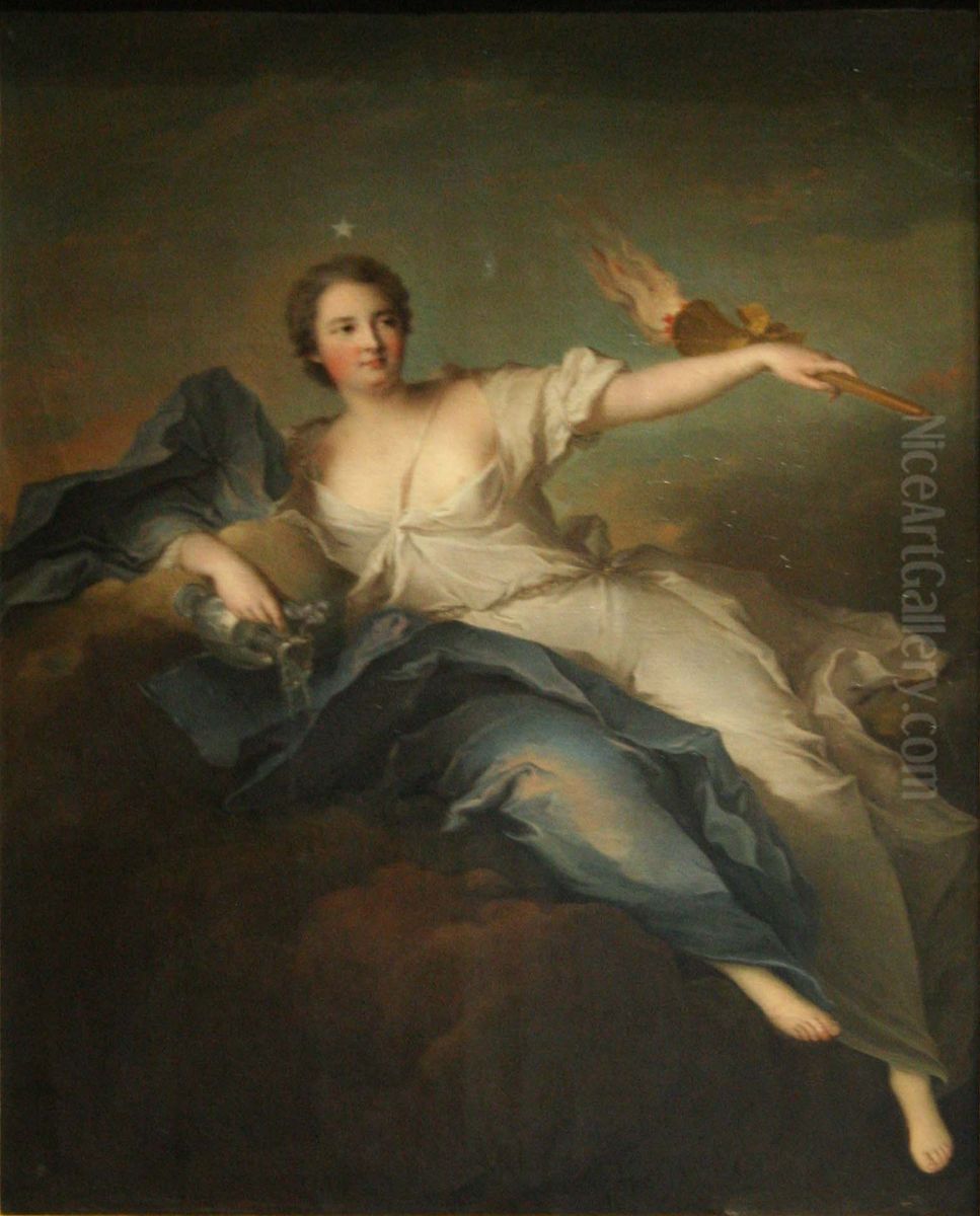 Portrait de Madame de Chateauroux en Aurore. Oil Painting by Jean-Marc Nattier