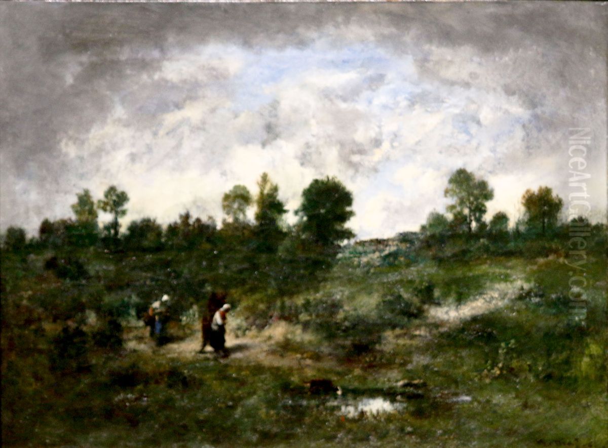 Les Hautes plaines. Oil Painting by Narcisse Virgilio Diaz