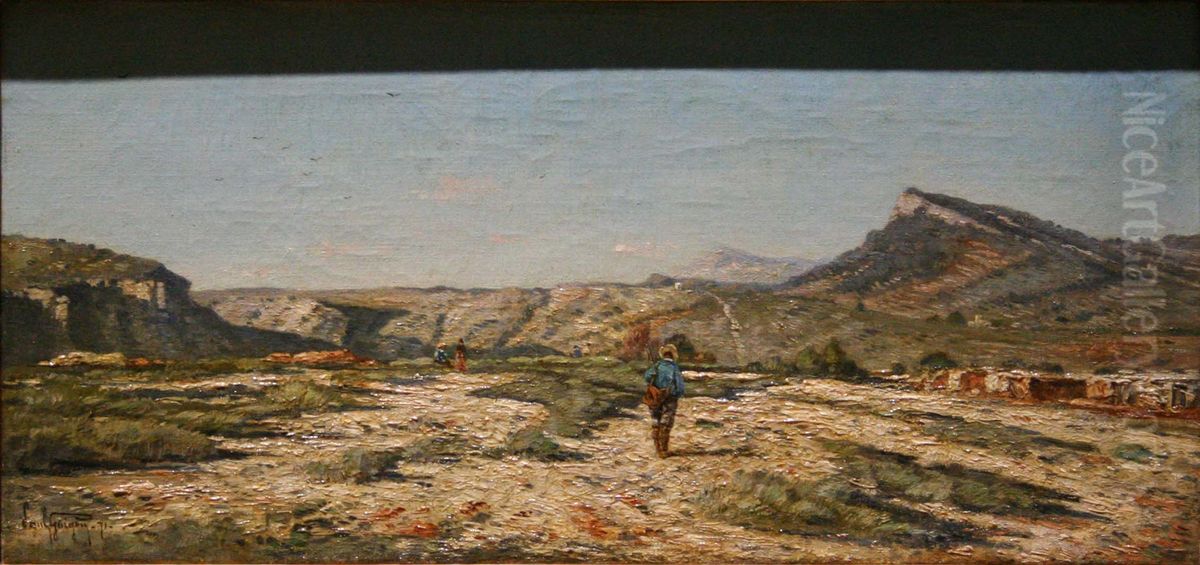 La Roque d'Antheron Oil Painting by Paul Guigou