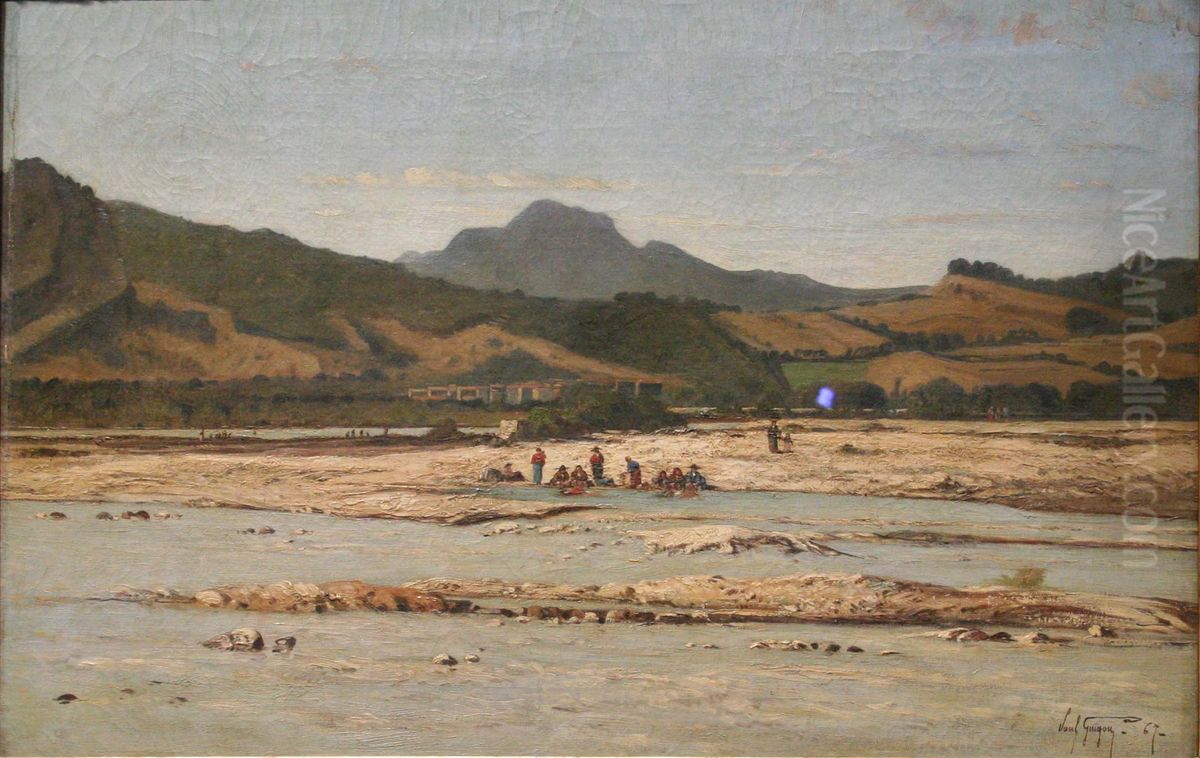 Plan d'Orgon. Oil Painting by Paul Guigou