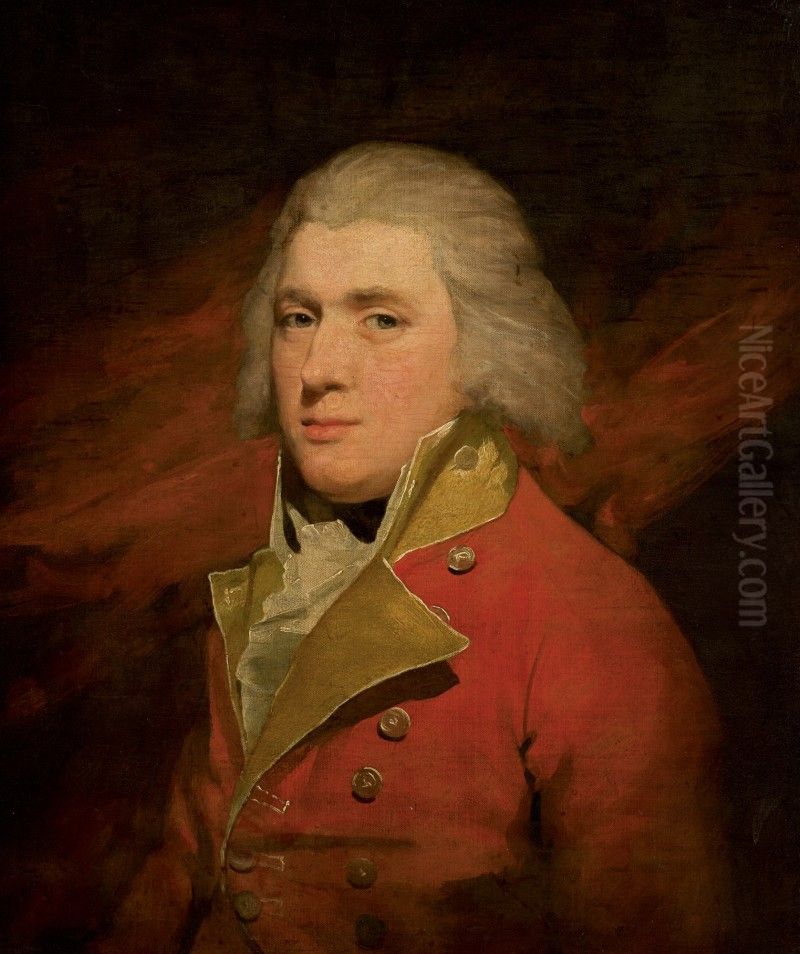 PORTRAIT OF AN OFFICER, HALF-LENGTH, IN UNIFORM Oil Painting by unknown