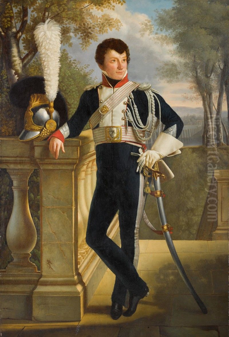 Portrait of General Anne-Charles Lebrun Oil Painting by unknown