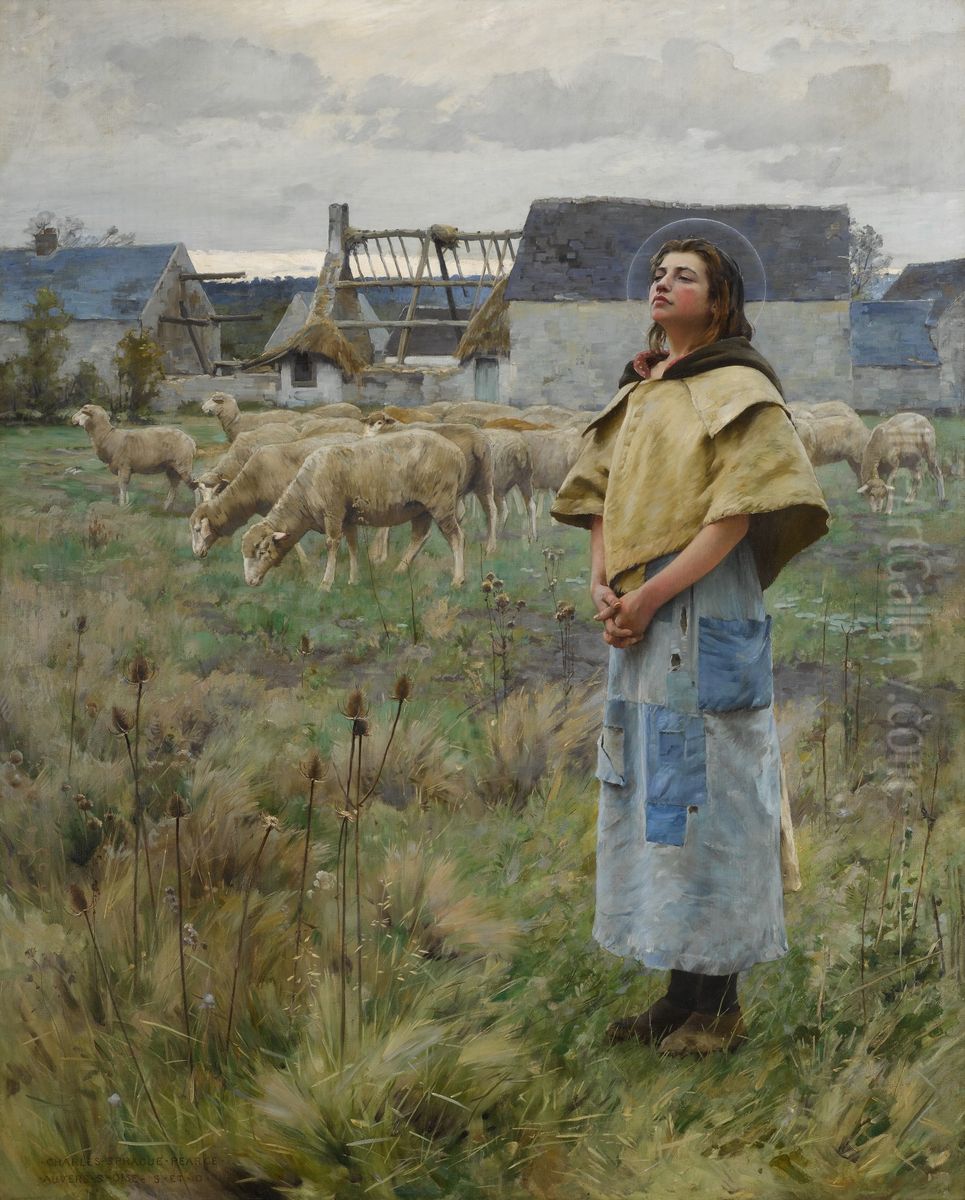 St Genevieve Oil Painting by Charles Sprague Pearce