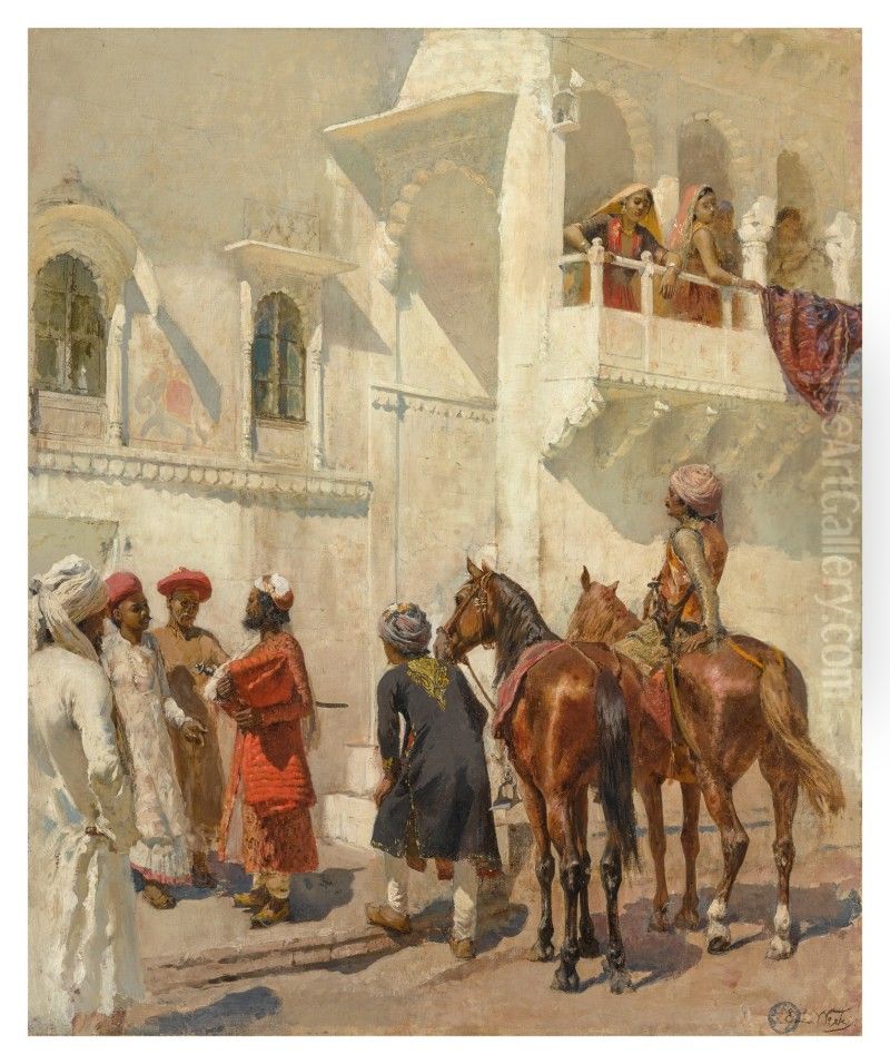 BEFORE THE HUNT Oil Painting by unknown