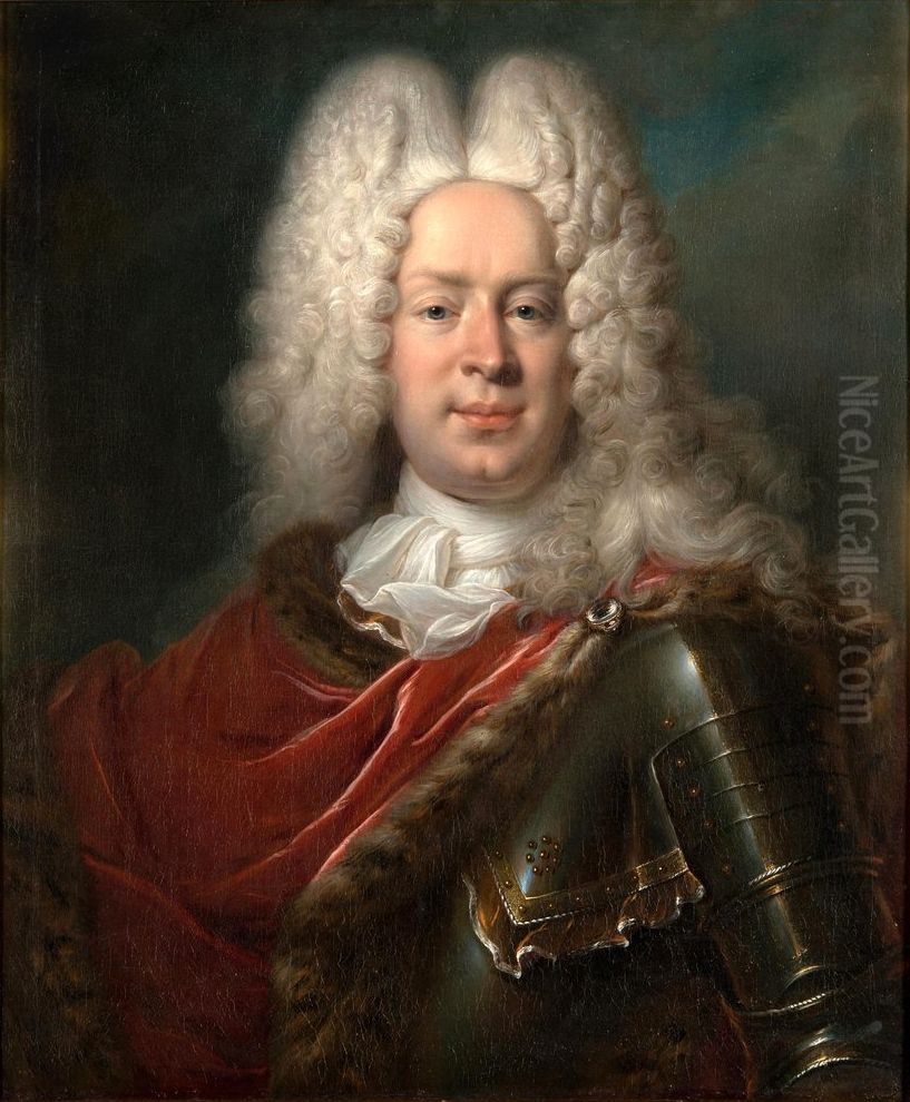 Portrait of Count Georg Wilhelm Werthern Oil Painting by Adam Manyoki