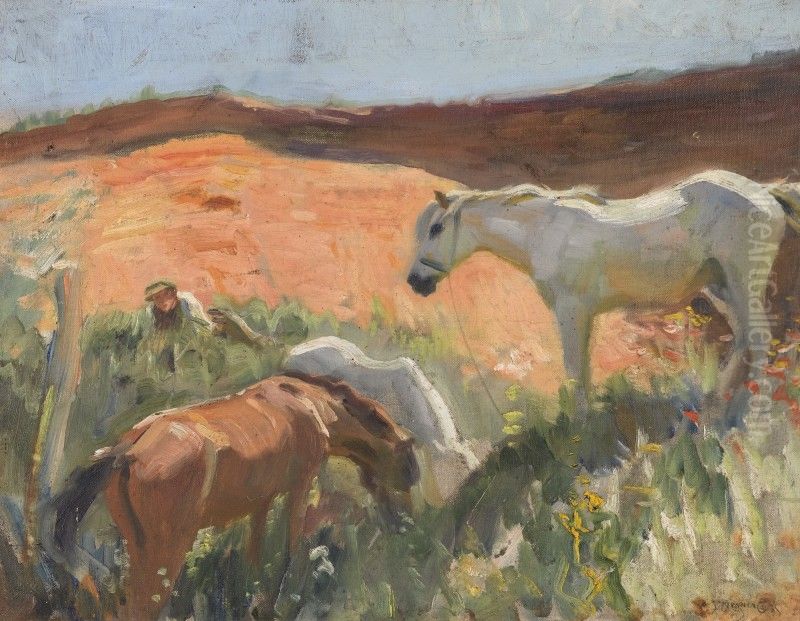 GRAVEL PIT IN SUFFOLK Oil Painting by unknown