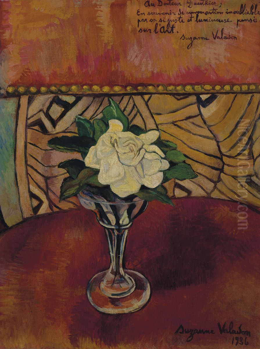 Nature morte a la rose blanche Oil Painting by unknown
