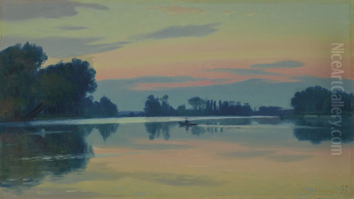 Bord de la riviere Oil Painting by unknown