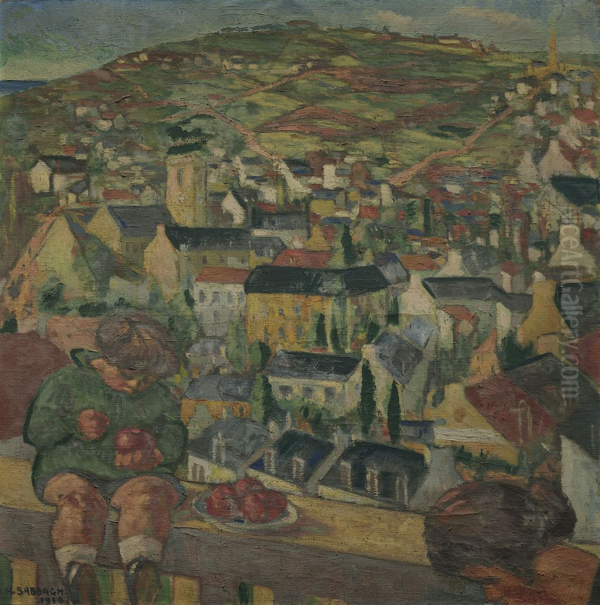 Paysage Oil Painting by Georges Hanna Sabbagh