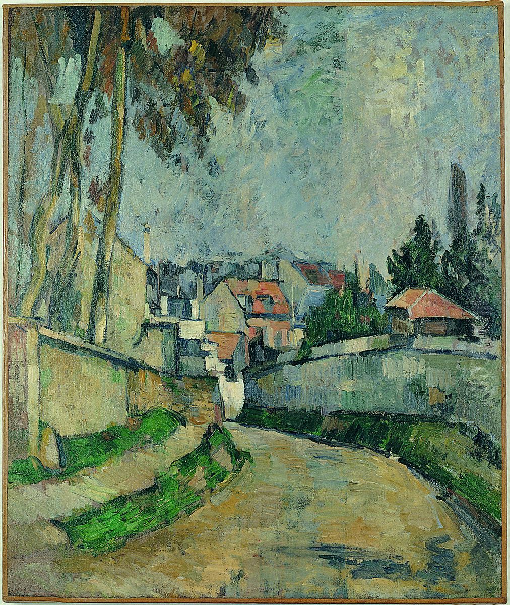 Houses by the Road II Oil Painting by Paul Cezanne