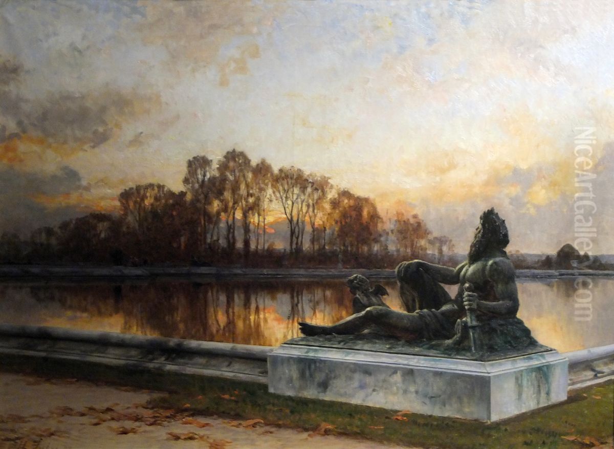 Le Passe, Versailles Oil Painting by Henri Zuber