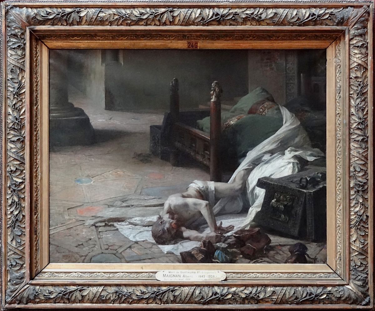 Death of William the Conqueror Oil Painting by Albert Maignan