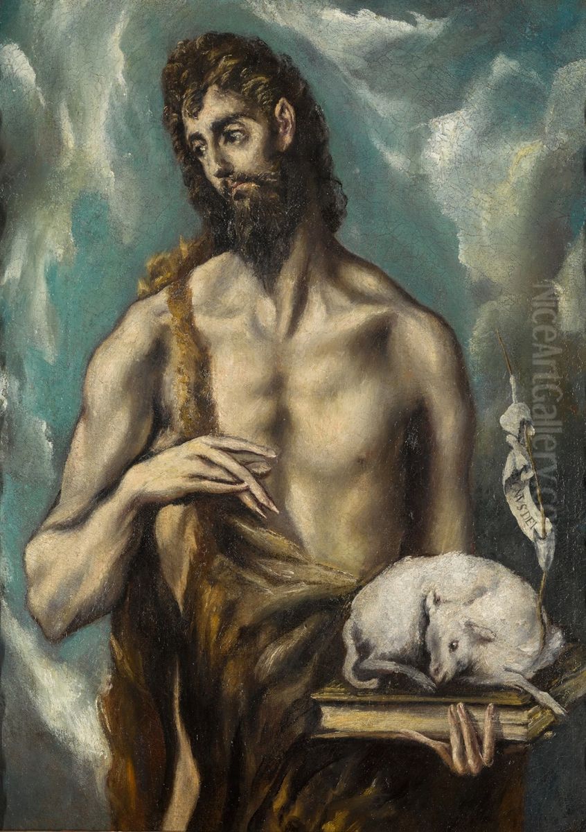 St. John the Baptist Oil Painting by El Greco