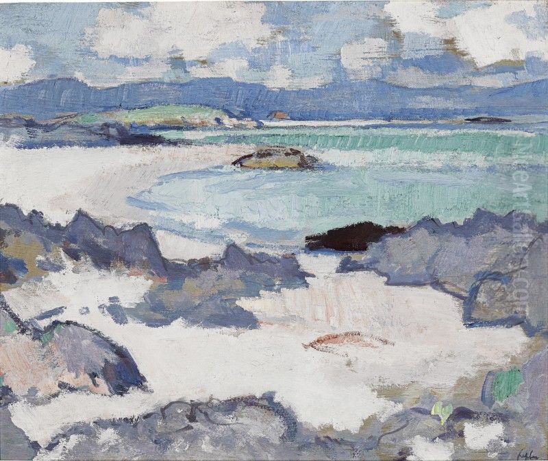 The White Strand, Iona Oil Painting by unknown