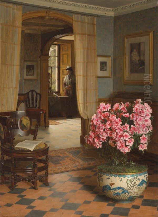 Fresh from the greenhouse Oil Painting by unknown