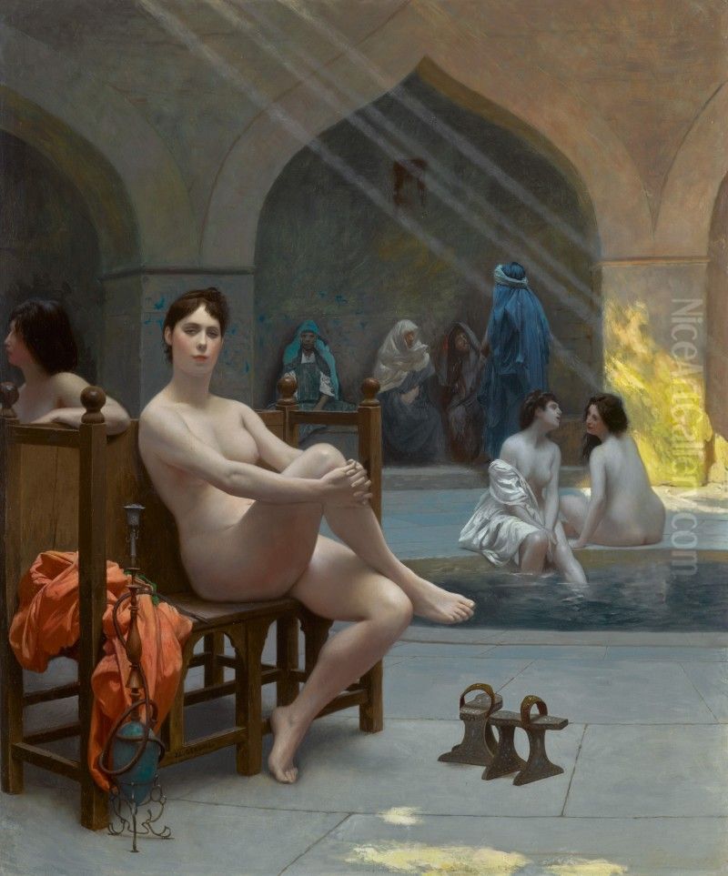 Le Bain des femmes Oil Painting by unknown