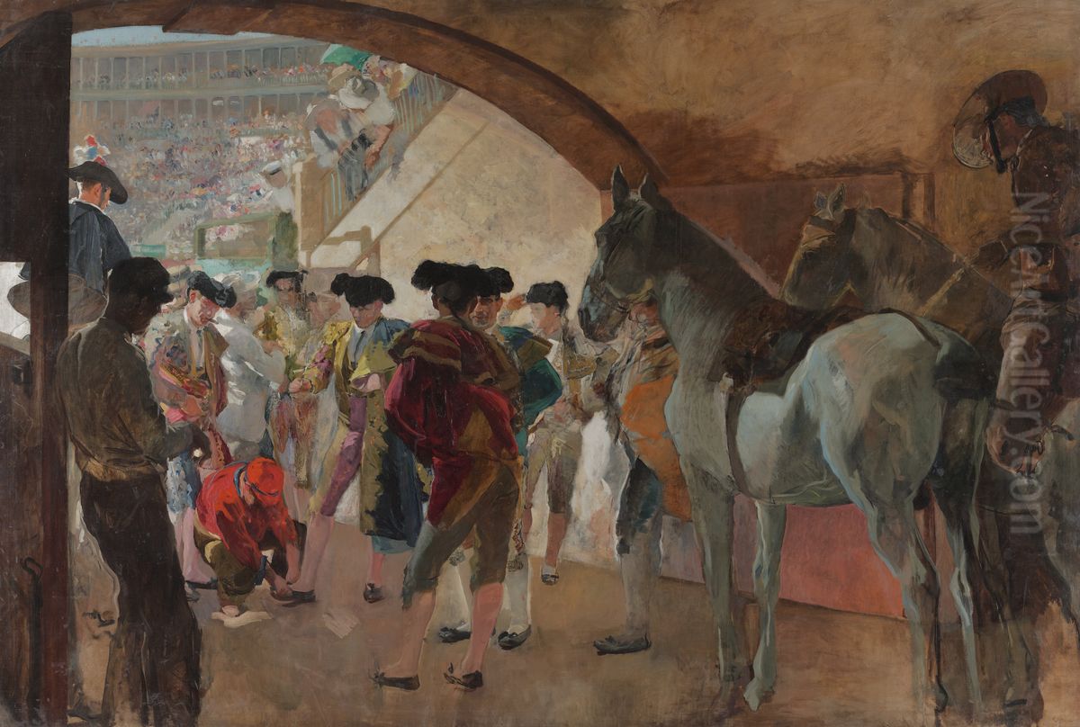 Before the Bullfight Oil Painting by Joaquin Sorolla