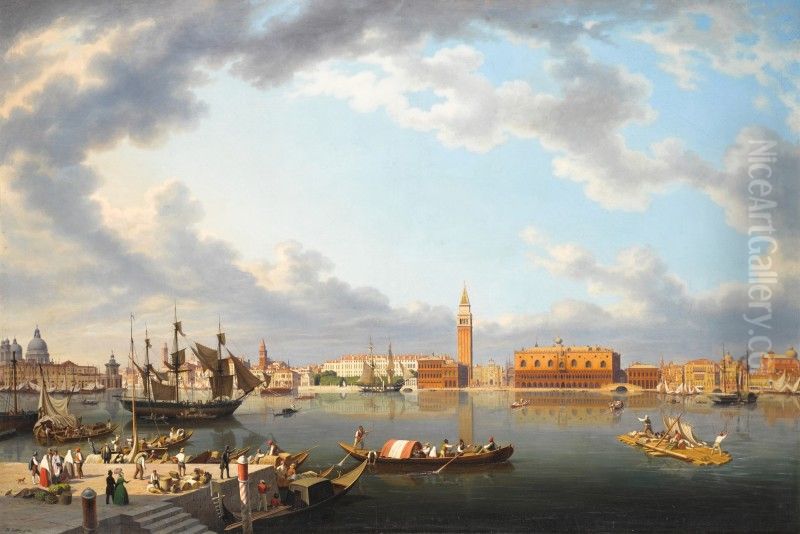 Venice, From San Giorgio Maggiore Oil Painting by unknown