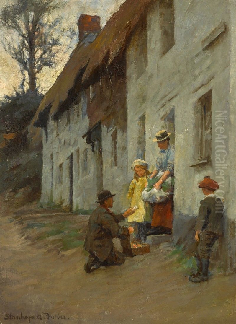 The Pedlar Oil Painting by unknown