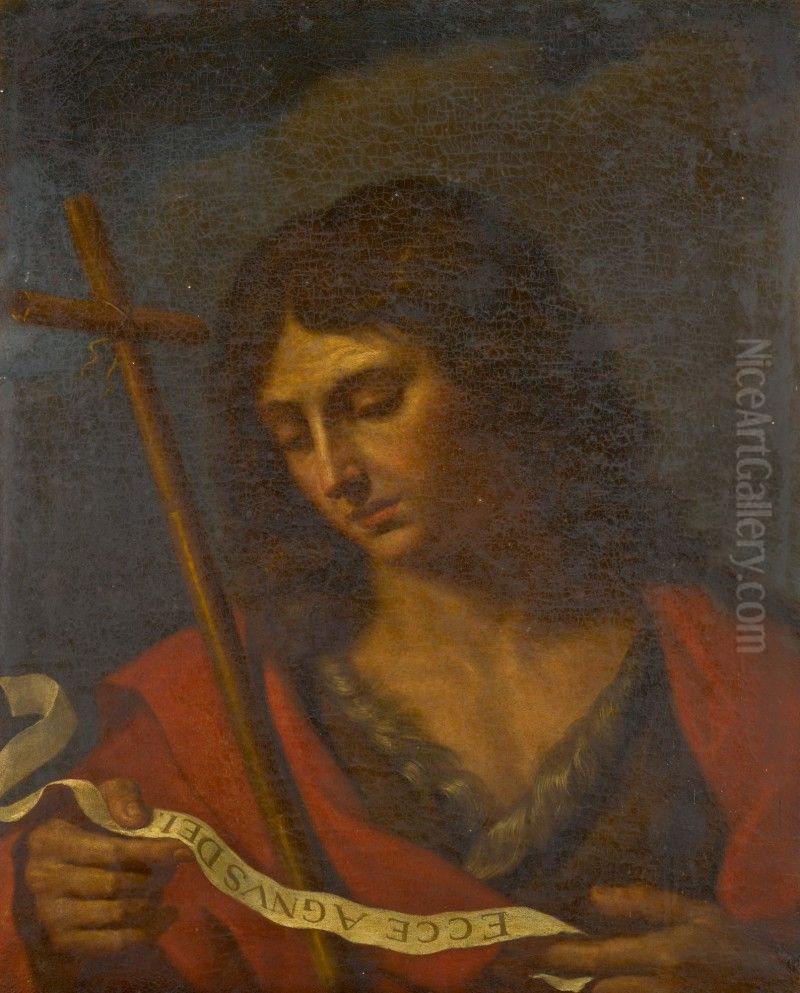 Saint John the Baptist Oil Painting by Cesare Gennari