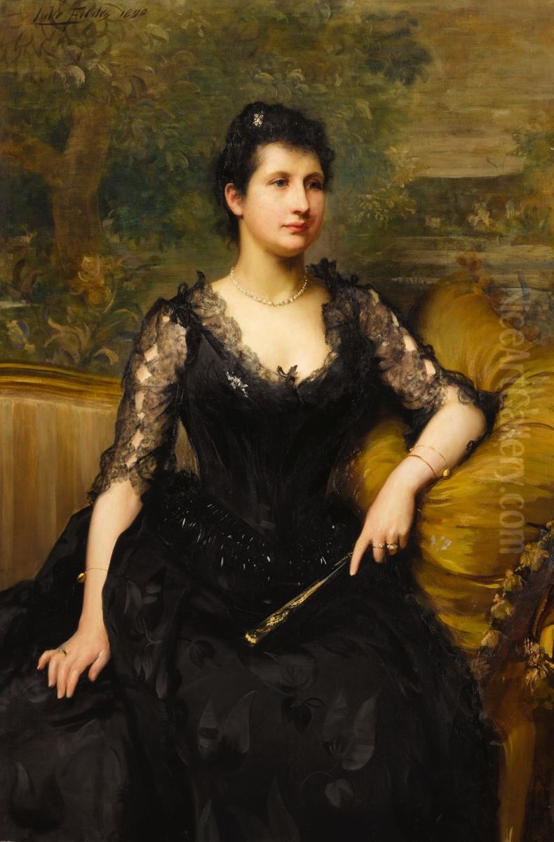 MRS. ROBERT BORWICK Oil Painting by unknown