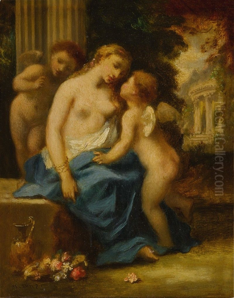 VENUS AND CUPIDS Oil Painting by unknown