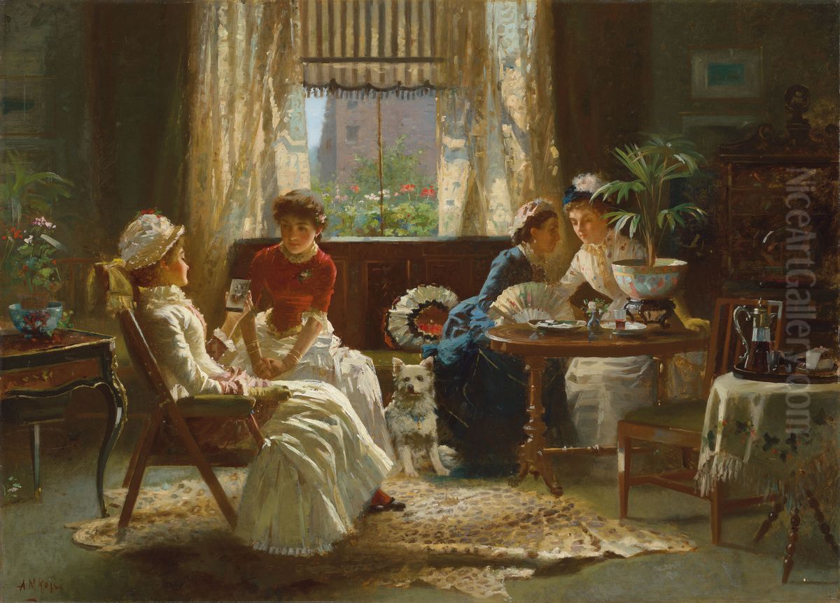 A Good Likeness Oil Painting by Alexander Mark Rossi