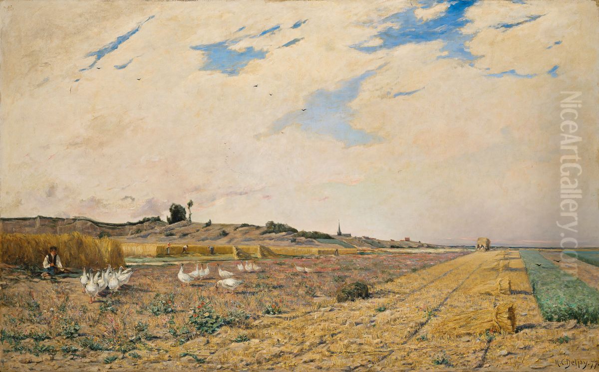 July Oil Painting by unknown