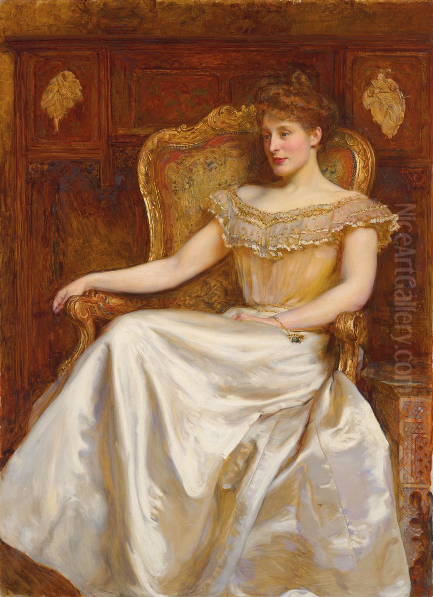 Daisy, daughter of Edwin Tate Esq. Oil Painting by unknown