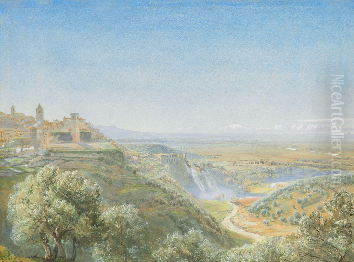 Tivoli, the Roman Campagna in the distance Oil Painting by unknown