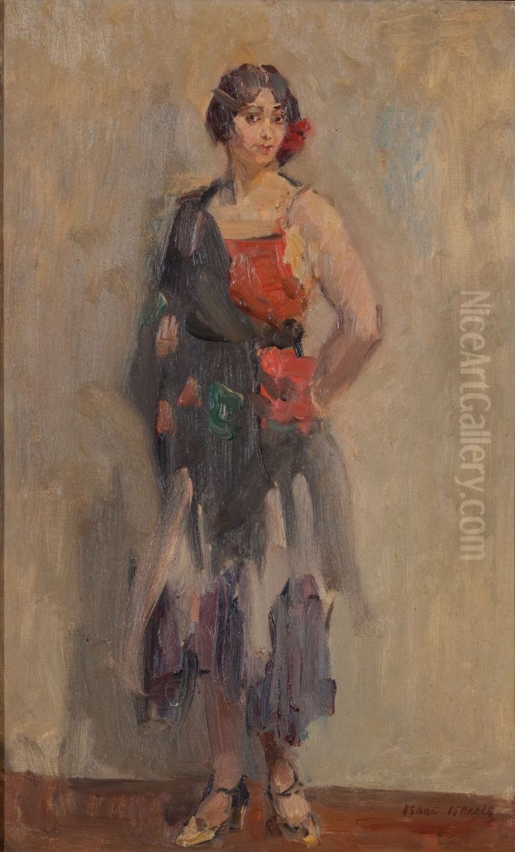 Standing girl Oil Painting by Isaac Lazarus Israels