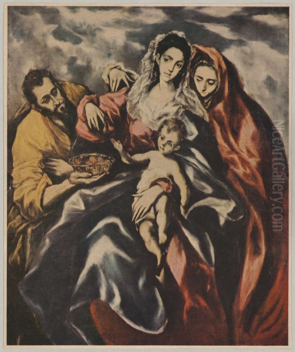 The Holy Family with Mary Magdalen Oil Painting by El Greco