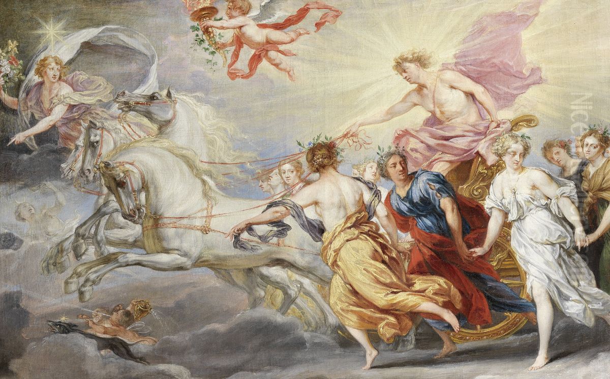 Phoebus Apollo Oil Painting by Jan Boeckhorst