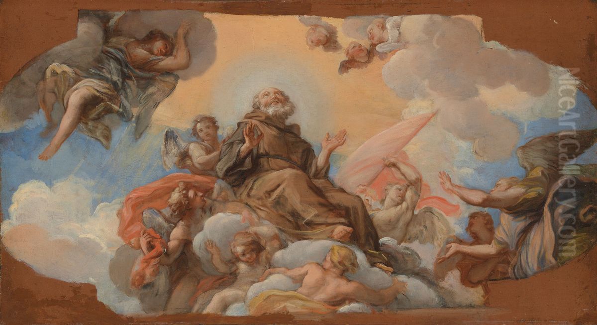 a modello Oil Painting by Giuseppe Bartolomeo Chiari