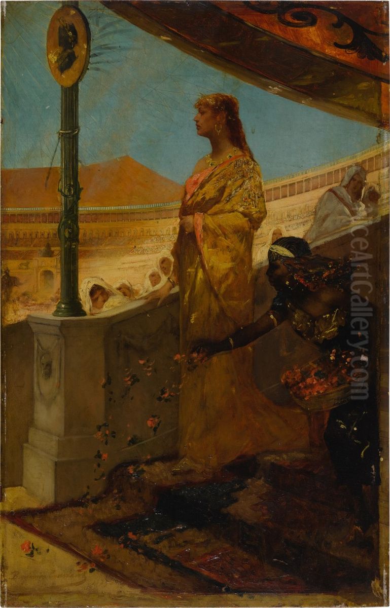 LA FILLE DE CESAR Oil Painting by Jean-Joseph Benjamin-Constant