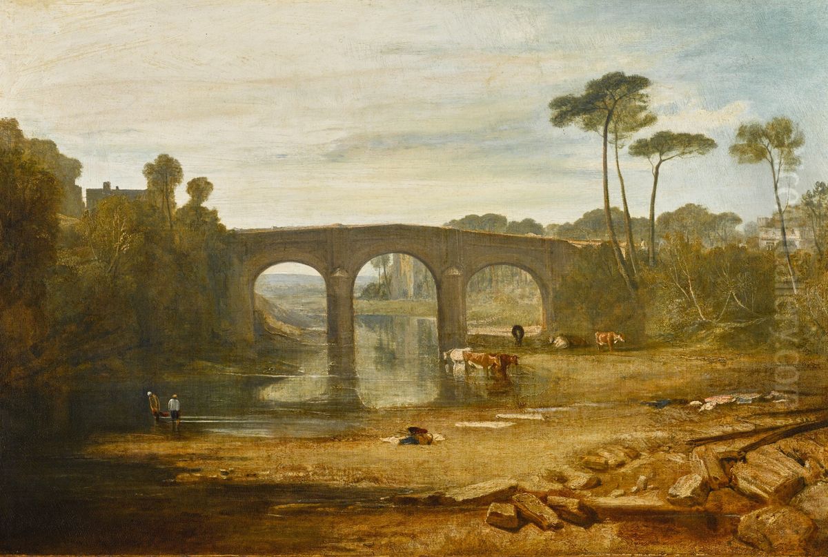 DYERS WASHING AND DRYING CLOTH Oil Painting by J. M. W. Turner