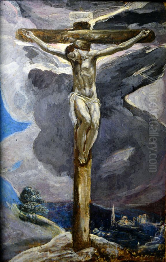 Christ on the Cross Oil Painting by El Greco