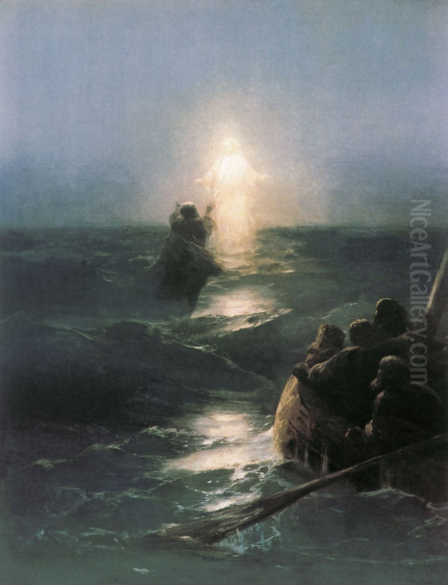 <<Hozdenie po vodam>> Oil Painting by Ivan Aivazovsky