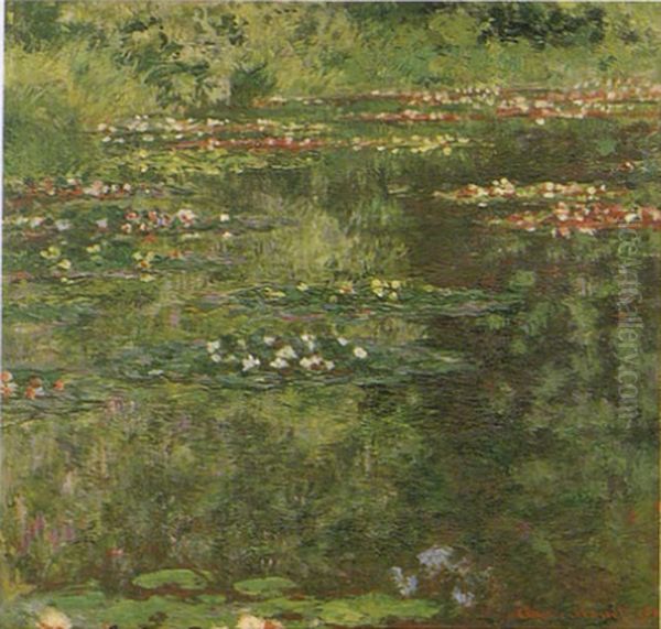 Nympheas Oil Painting by Claude Oscar Monet