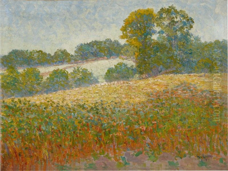 CHAMPS DE FLEURS Oil Painting by Gustave Loiseau