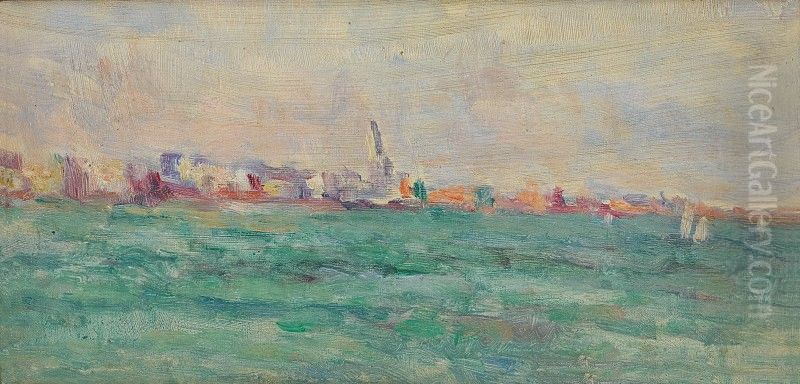 VUE DE PARAME Oil Painting by Maximilien Luce