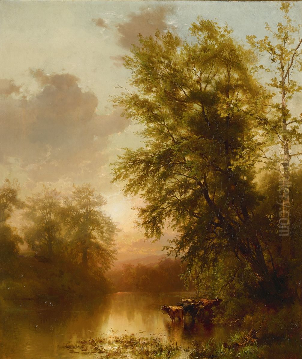 Summer Afternoon on the Delaware Oil Painting by Arthur Parton