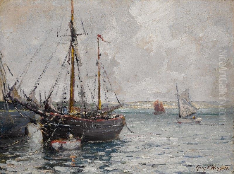 ST. IVES Oil Painting by Guy C. Wiggins