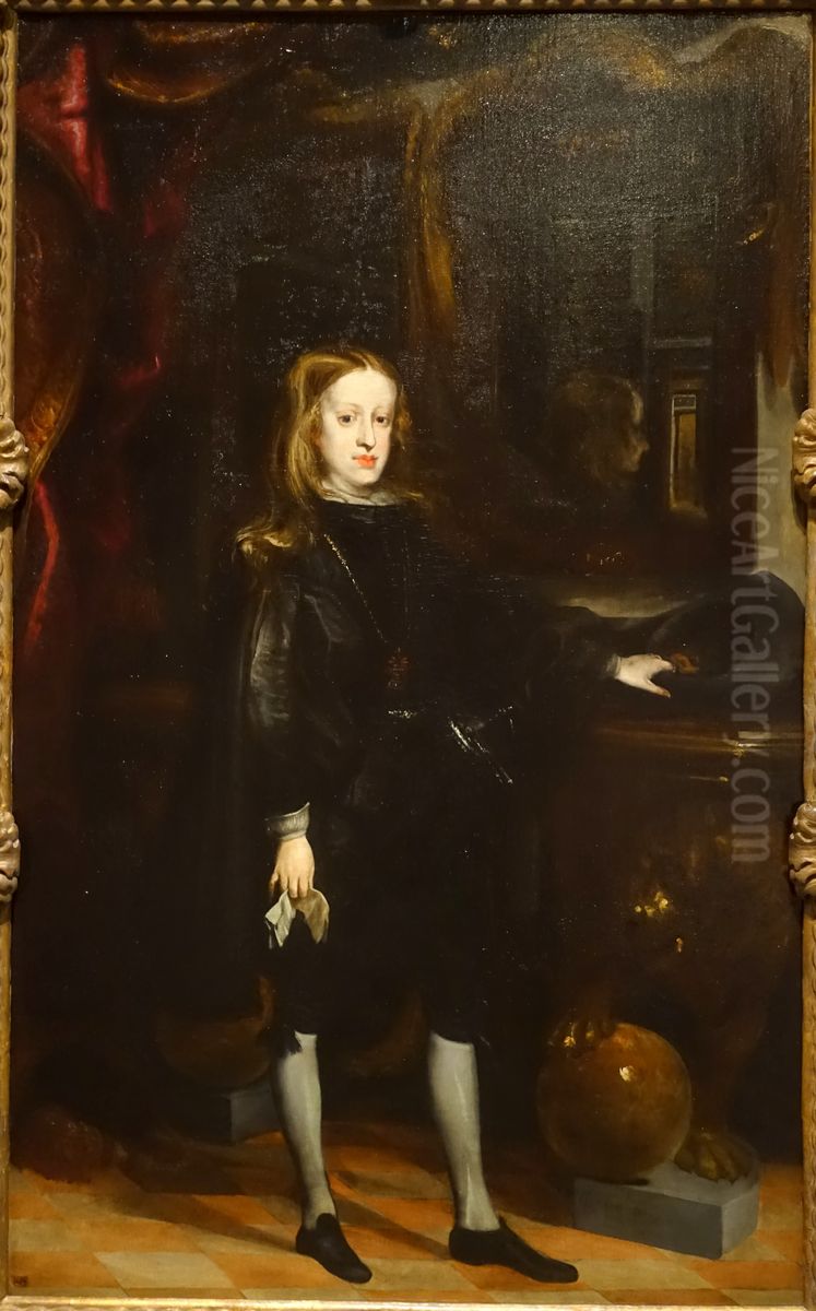 King Charles II Oil Painting by Juan Carreno De Miranda