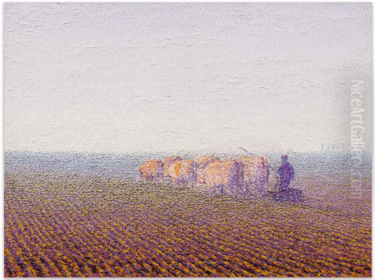 CHARRUE ET BOEUFS Oil Painting by Gustave Cariot