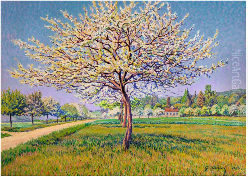 ARBRES EN FLEURS Oil Painting by Gustave Cariot