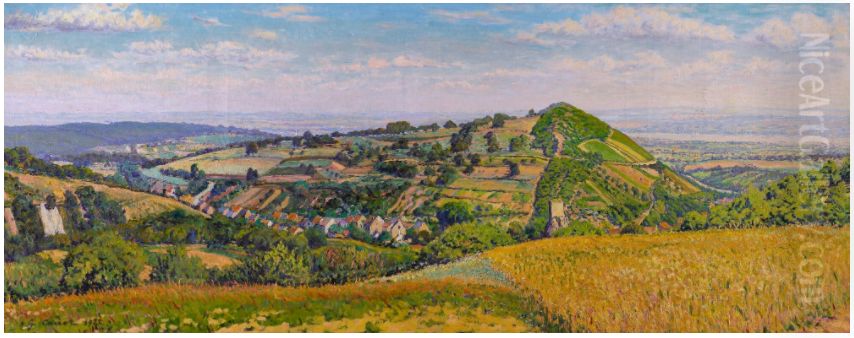 PAYSAGE DE RHENANIE Oil Painting by Gustave Cariot